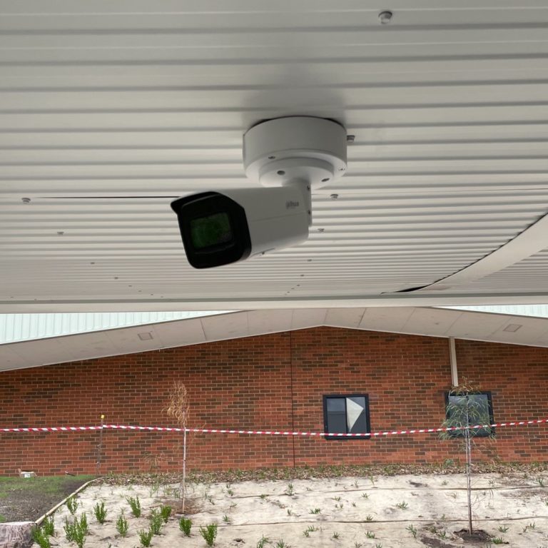 High quality bullet security camera installed at a secondary college in Heathmont